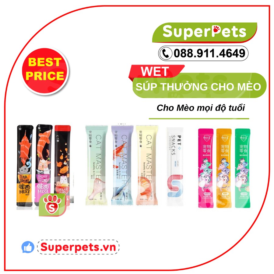 [ CHẤT LƯỢNG ] Súp Thưởng Cho Mèo Siêu Dinh Dưỡng Giúp Tăng Trưởng Nhanh, Tiêu Hóa Tốt