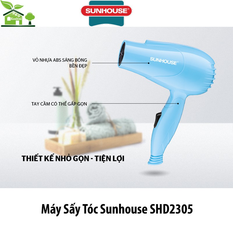 Máy Sấy Tóc Tiện Lợi Sunhouse SHD2305