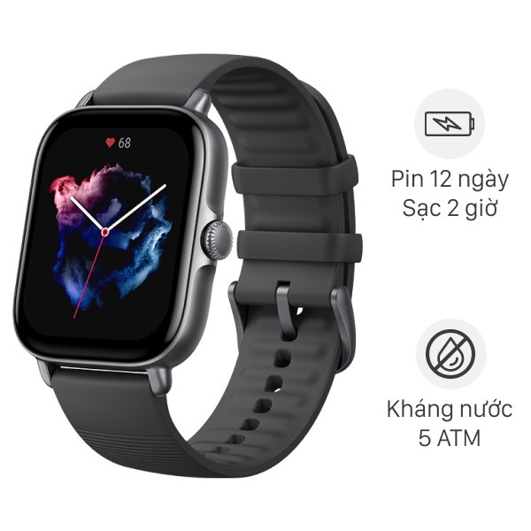 Amazfit GTS 3 - Đồng hồ thông minh Amazfit GTS 3 | Chính hãng - Bảo Hành 12 Tháng