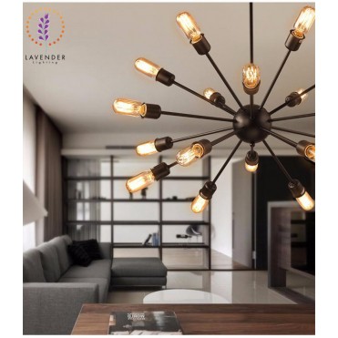 Đèn Thả Nhện 18 Bóng Đèn chùm thả phòng thả cầu gai