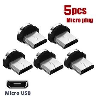 Set 5 Đầu Cắm Type-C Nam Châm Cổng Micro USB Cho Điện Thoại