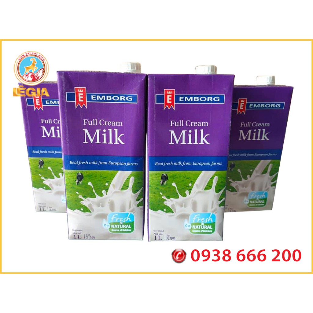 Sữa Tươi Nguyên Kem EMBORG FULL CREAM 1L