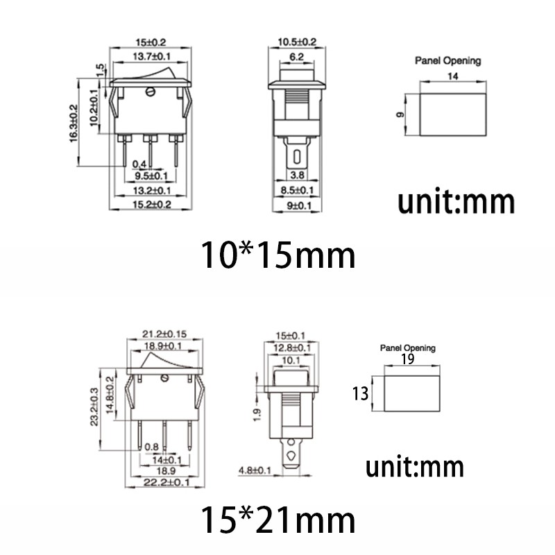 Công Tắc Nhấn Bật / Tắt Đèn Thông Minh 250v 2 / 3 / 4 / 6 pin