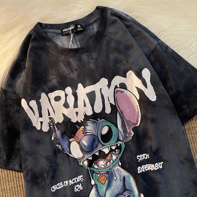 Áo nam tay ngắn dáng rộng phong cách âu mỹ thời trang mùa hè mới