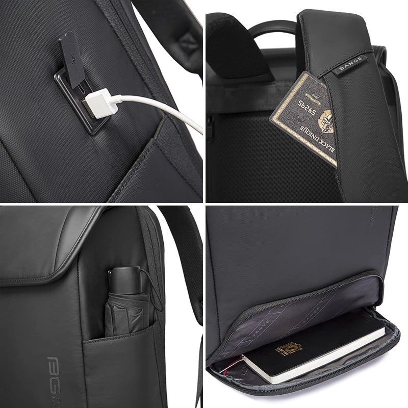 BANGE Ba Lô Đựng Laptop Chống Trộm Chống Thấm Nước (15 &quot;/ 15.6&quot;)