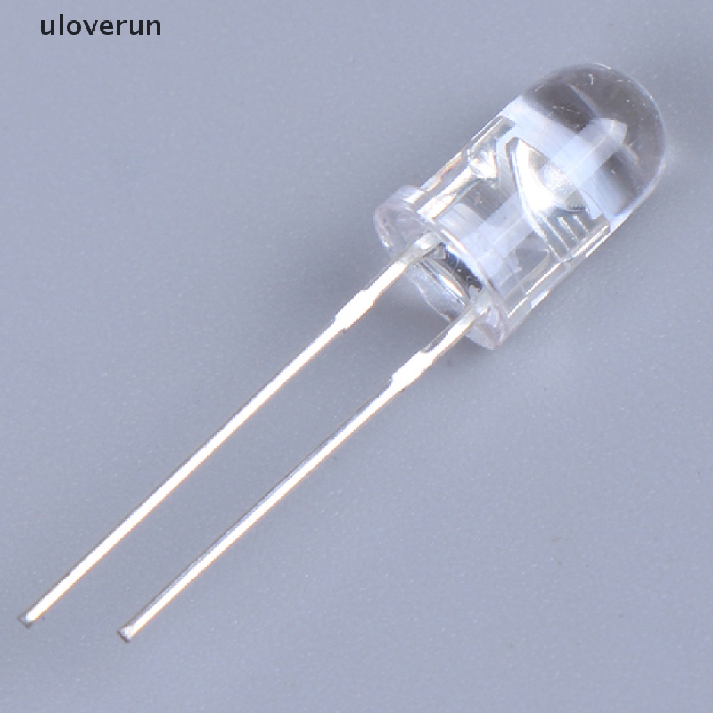 Set 100 Đèn LED Diode 5mm Ánh Sáng Trắng / Xanh Lá / Đỏ / Xanh Dương / Vàng Chuyên Dụng