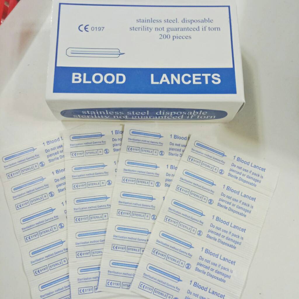 Kim chích máu nặn mụn BLOOD LANCETS hộp 200 chiếc - lucy store thiết bị vật tư spa