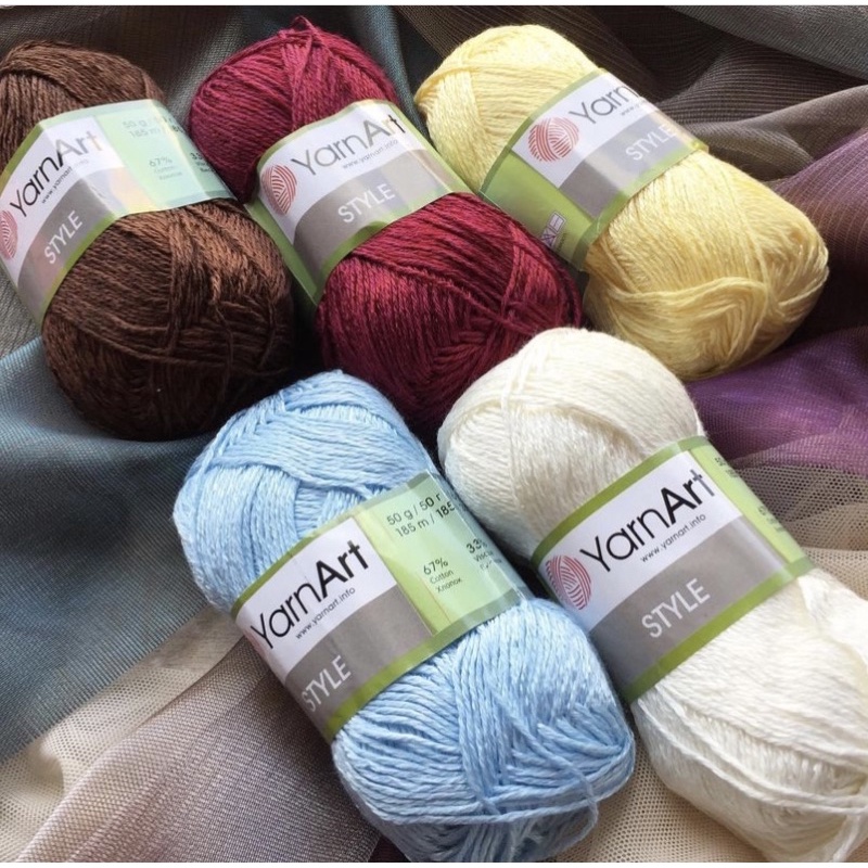 Sợi hè Style - Nhập khẩu chính hãng từ YarnArt - 50gram dài 185m