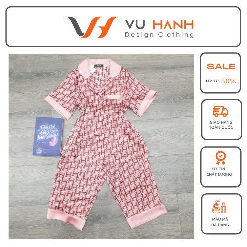 Bộ lụa mặc nhà mẫu ngẫu nhiên | Shop Vũ Hạnh
