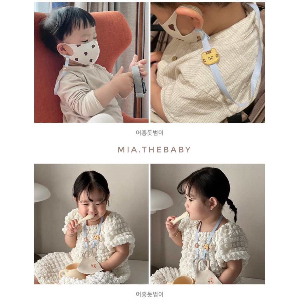 Dây giữ khẩu trang cho bé Dottodot Hàn Quốc - Made in Korea