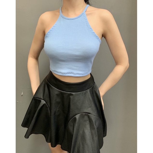 Áo yếm gân Croptop