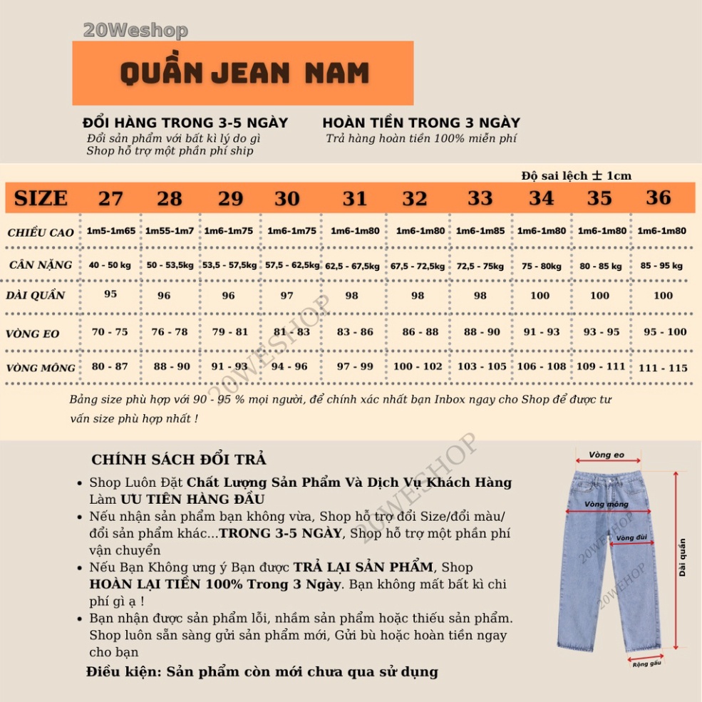 Quần jean Baggy ống xuông, rộng nam, TR01 hottrend hàn quốc 2021 - FREESHIP | BigBuy360 - bigbuy360.vn