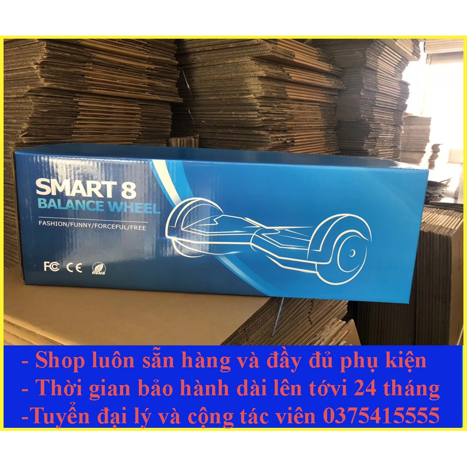 Xe điện tự cân bằng - Xe điện 2 bánh, bánh xe cỡ lớn 8 inch, Bluetooth - Nhạc, Pin lên tới 50.00mah Hàng luôn có sẵn