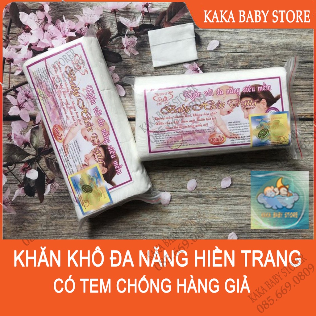 Khăn Vải Khô Đa Năng Baby Hiền Trang, Khăn Giấy Khô Vệ Sinh Hàng Ngày Cho Bé, Vô Cùng Tiện Dụng (Gói 200Gr ~150Tờ)