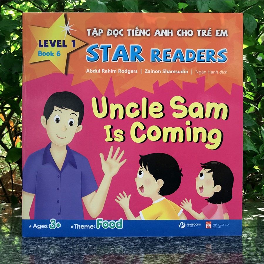 Sách - Tập Đọc Tiếng Anh Cho Trẻ Em - Star Readers - Book 6: Food (Song ngữ Việt - Anh)