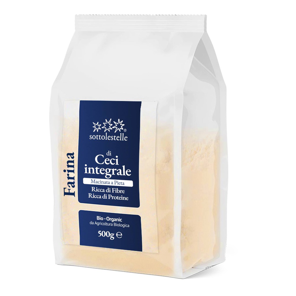 Bột đậu gà nguyên cám hữu cơ SottolestelleOrganic Whole Chickpea Flour