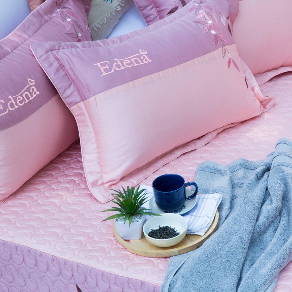 Bộ ga  nệm Tencel Edena mẫu 746 - Chính Hãng , Cao Cấp Maybeding