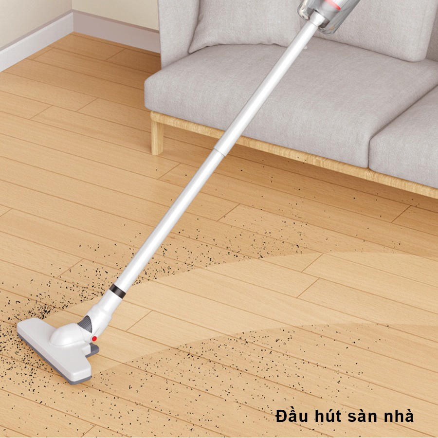 Máy hút bụi cầm tay không dây Rowanto Vacuum  sử dụng pin sạc, hút giường nệm, sofa, xe hơi 22000PA