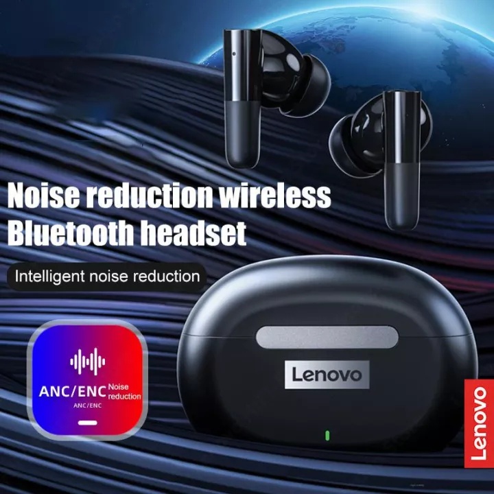Tai nghe không dây Lenovo LP3 Bluetooth 5.2 âm thanh nổi giảm ồn thoải mái có mic chống nước kiểu thể thao