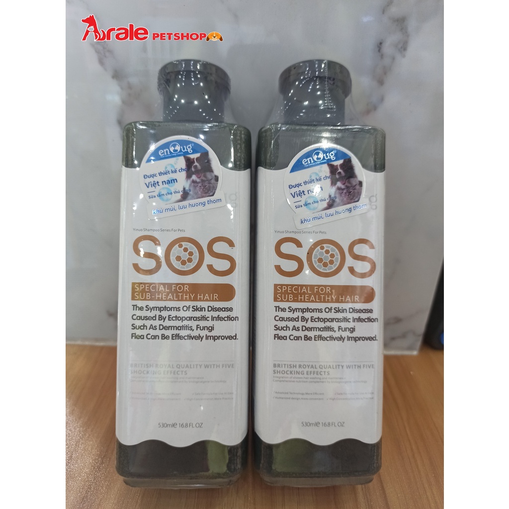 SOS - Sữa tắm phục hồi da lông 530ml (đen)