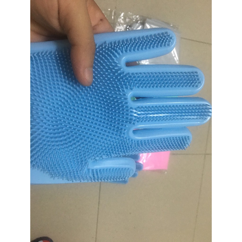Găng Tay Silicon Đa Năng Rửa Bát Siêu Sạch, Tạo Bọt Siêu Tiết Kiệm, Không Hại Da Tay.