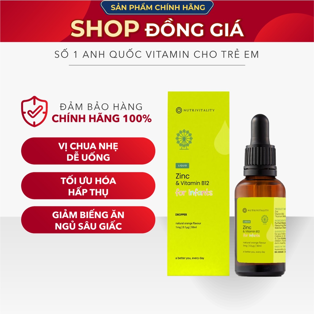 Nutrivitality Nội địa Anh 30ml