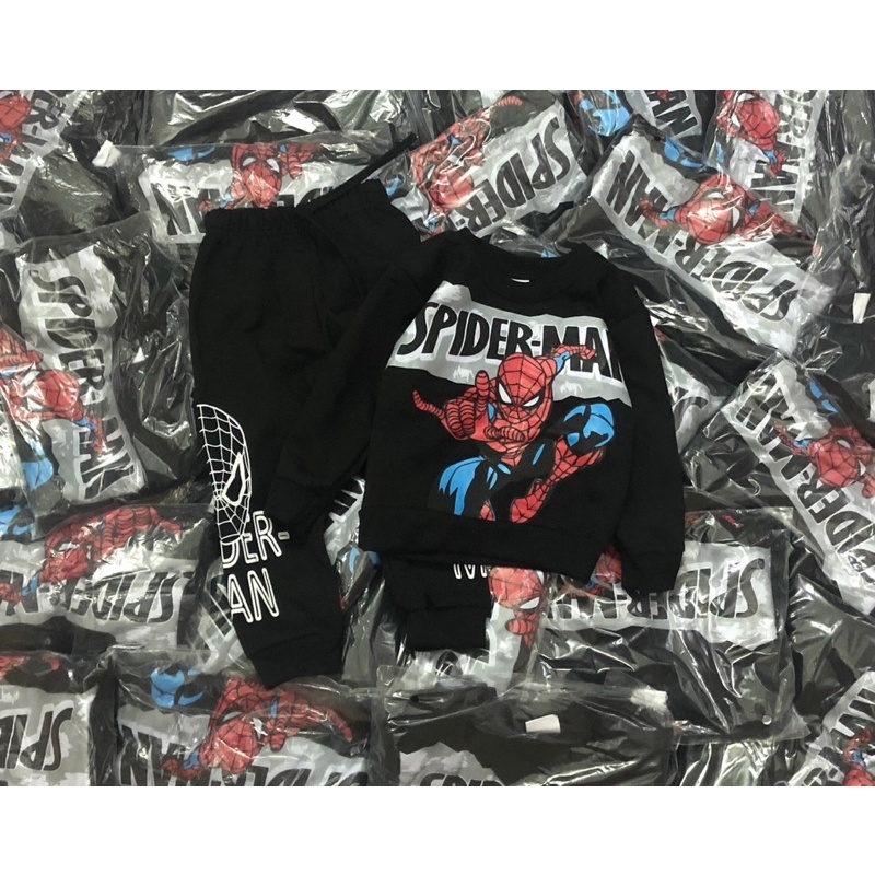 Bộ nỉ bé trai người nhện đen Spiderman N.E.X.T 10-22kg