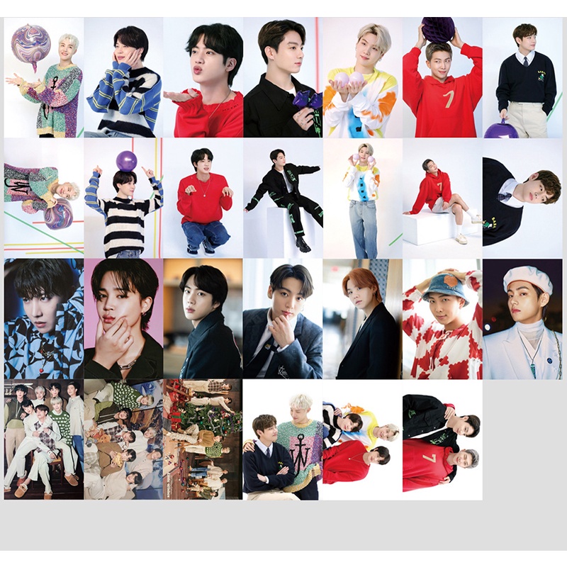 Hộp 54 Thẻ Hình Nhóm Nhạc BTS 2022