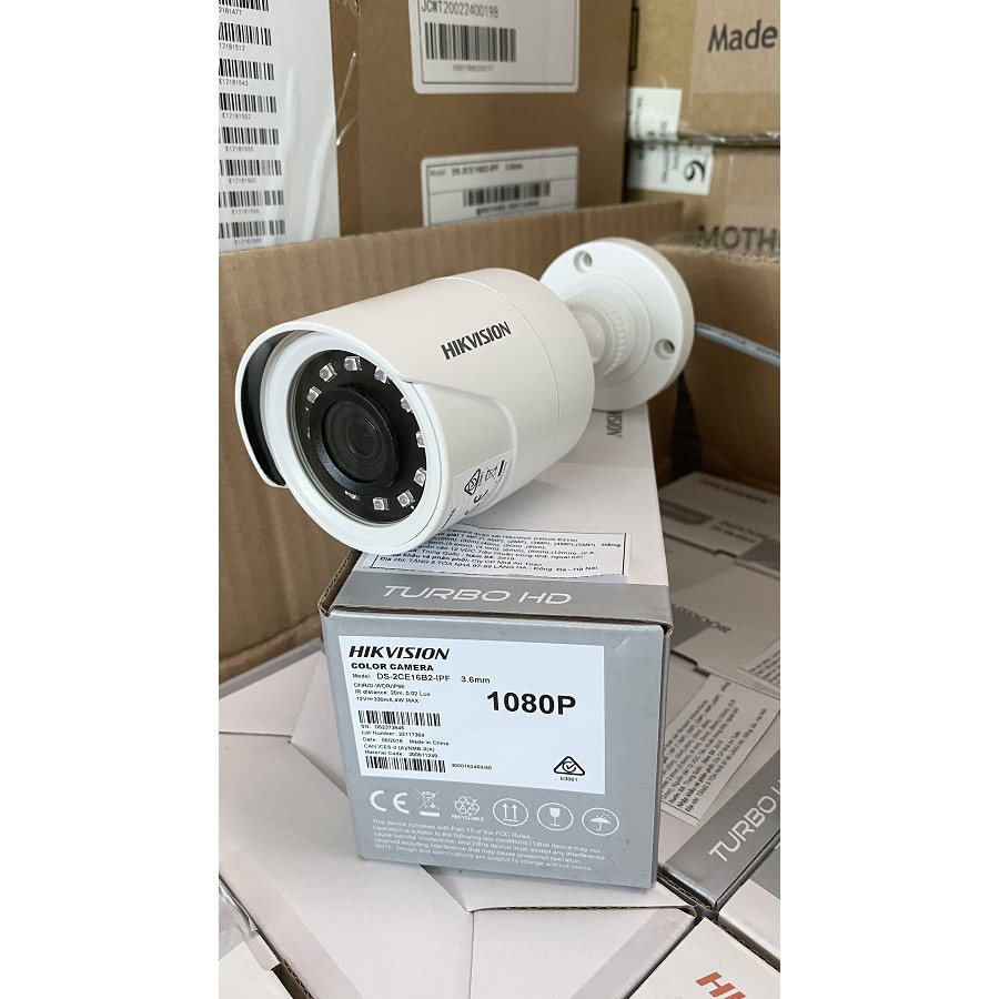 (Cần có thợ lắp đặt) Camera thân trụ HIKVISION TVI 2MP DS-2CE16B2-IPF | BigBuy360 - bigbuy360.vn