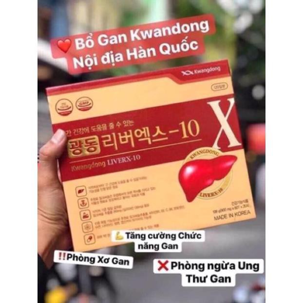 Bổ gan Kwangdong LiverX10 hộp 120 viên Hàn Quốc HÀNG NỘI ĐỊA HÀN QUỐC NHẬP KHẢU 100% | BigBuy360 - bigbuy360.vn