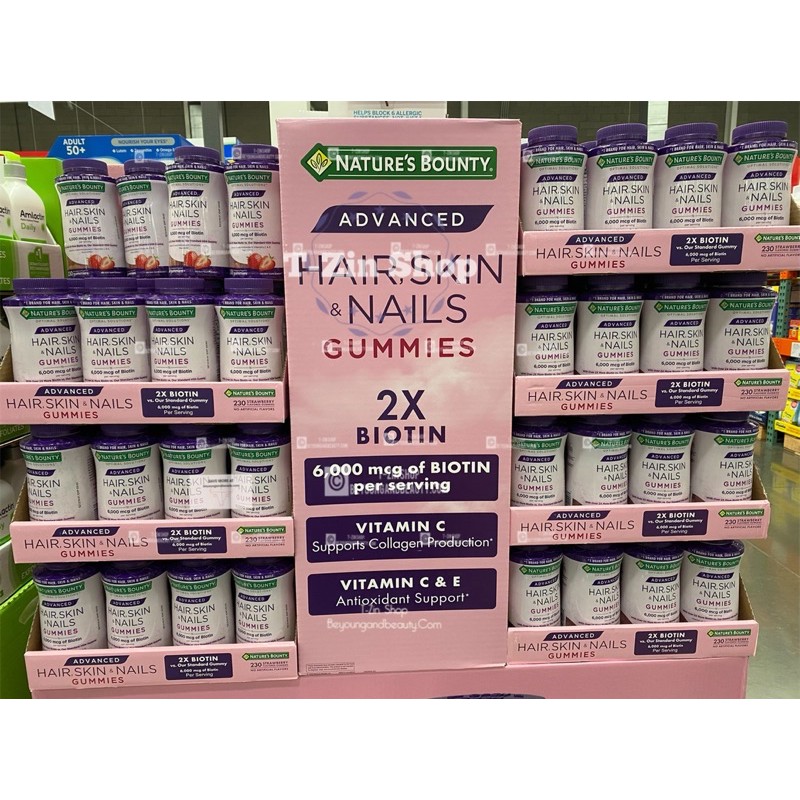 Kẹo dẻo Hair, Skin & Nails Gummies 🍓