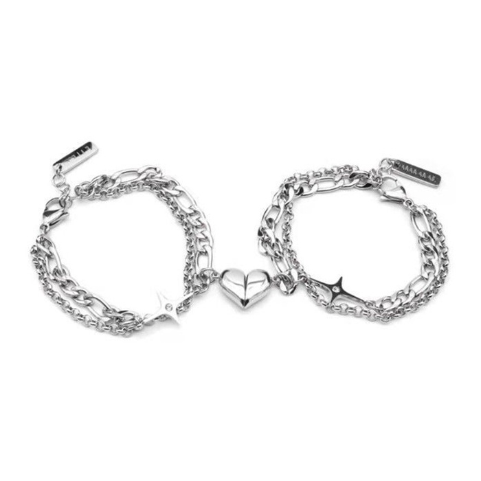 Set 2 Vòng Tay Bạc Phong Cách Cổ Điển Thời Trang Cho Nữ