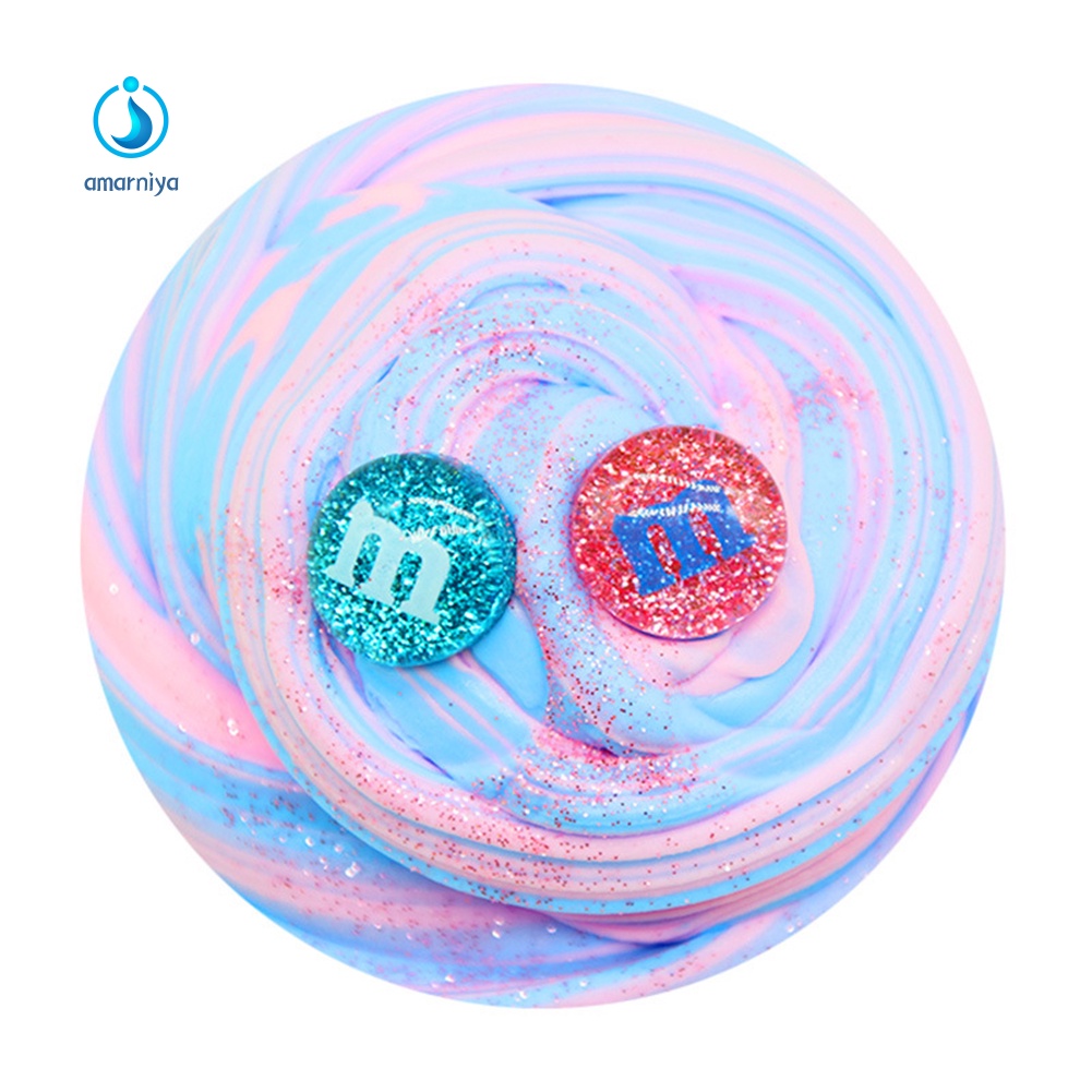 Slime Dẻo Ma Thuật Trộn Hạt Hình Đồng Hồ Và Bánh Kem Dễ Thương Cho Bé