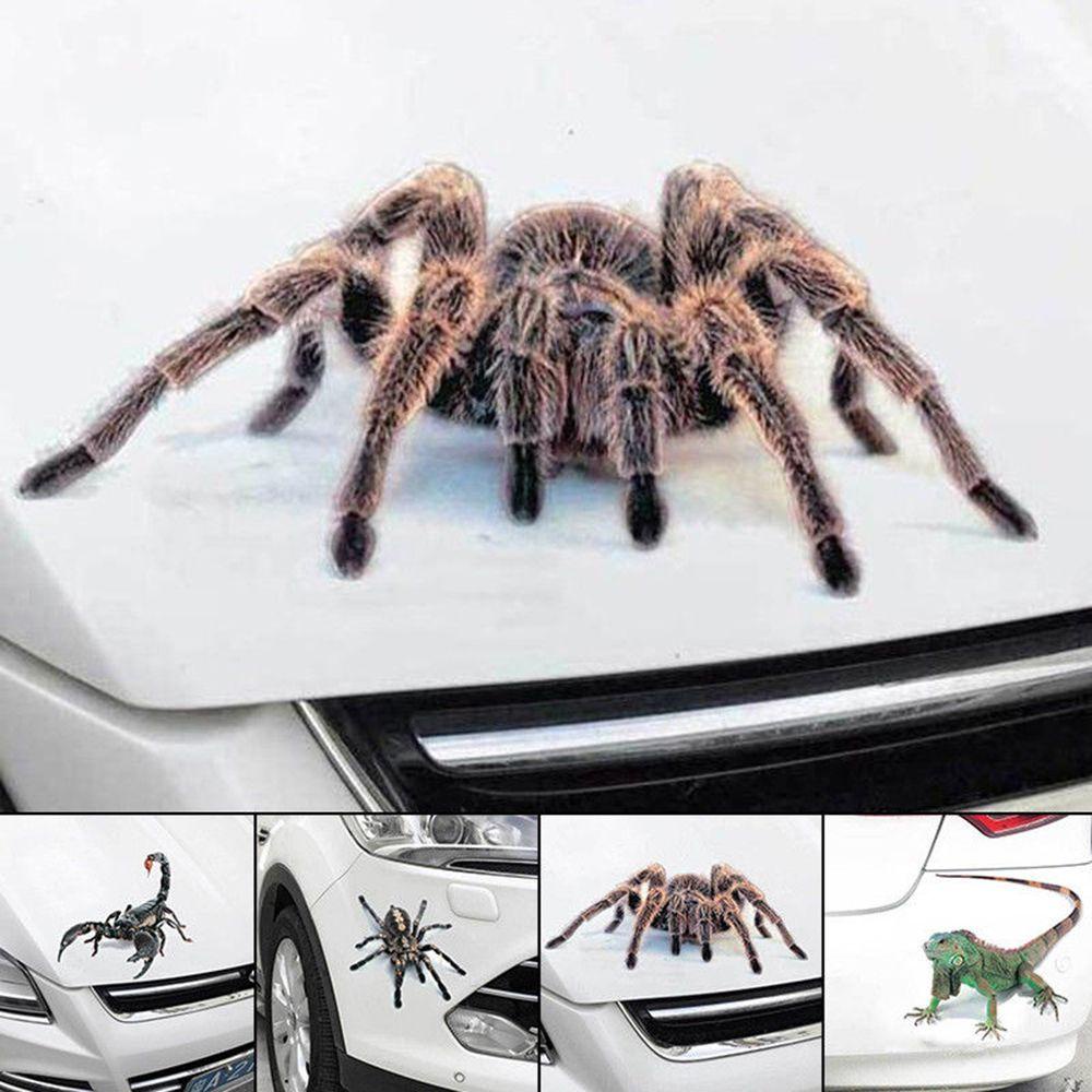 Miếng Dán Trang Trí Xe Hơi Hình Nhện 3D Độc Đáo