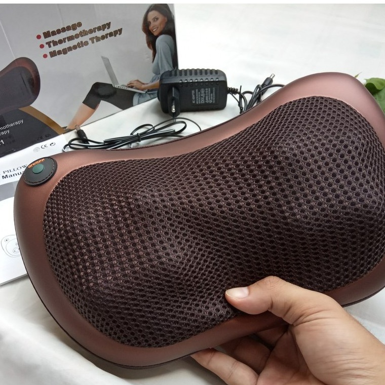 Gối Massage Cổ Hồng Ngoại 8 Bi 2 Chiều Cao Cấp - Máy Massage Cổ - Gối Mát Xa Cổ Vai Gáy