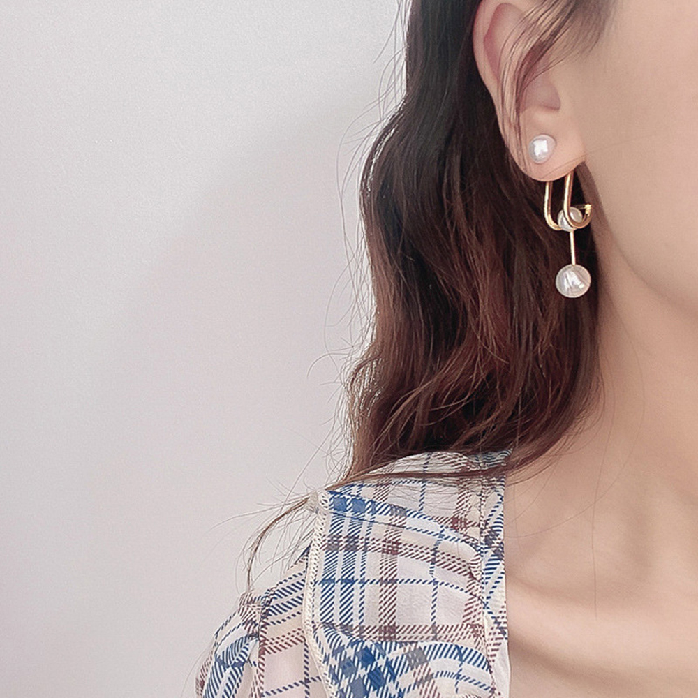 Bông Tai Đính Ngọc Trai S925 Thời Trang Cho Nữ