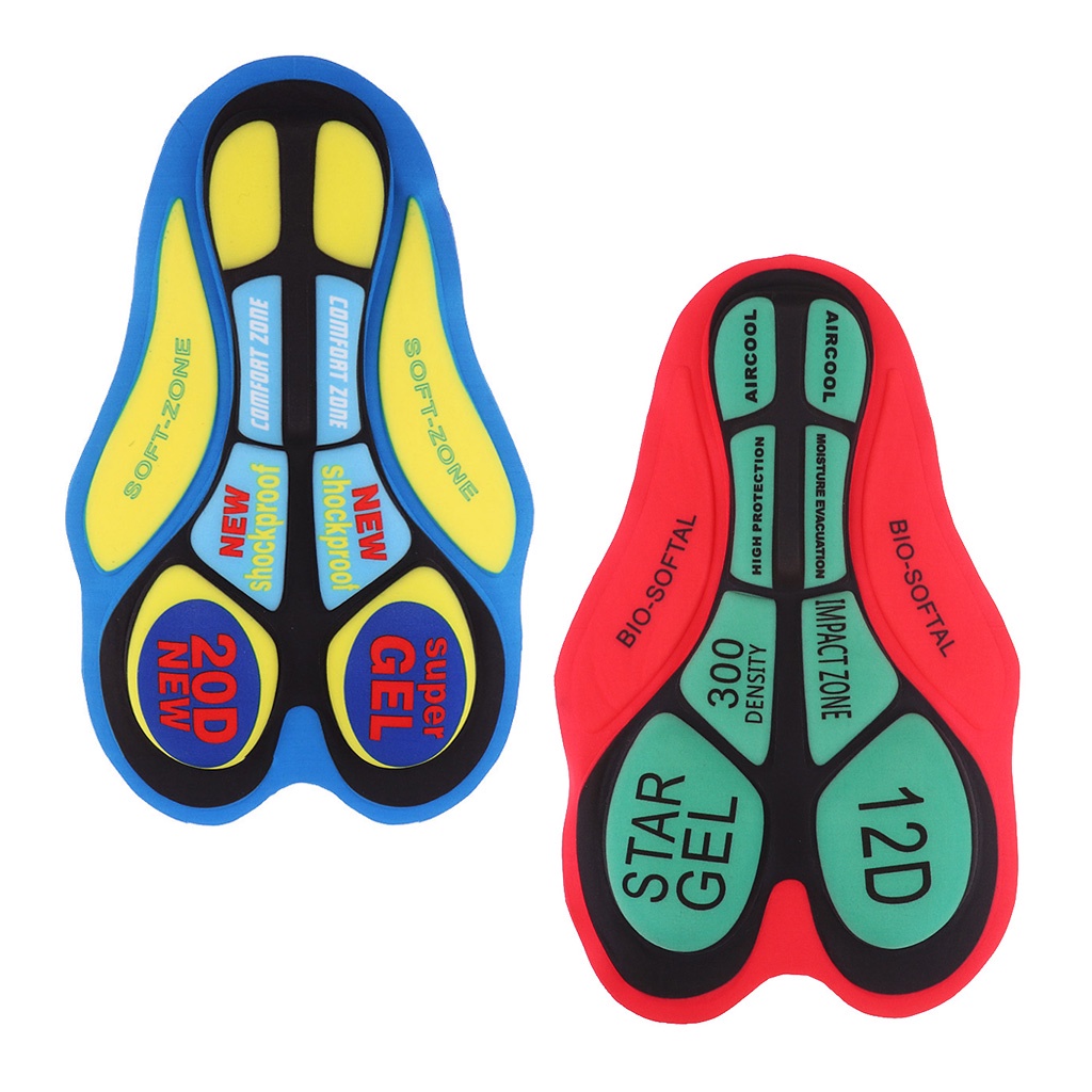 Set 2 Miếng Đệm Quần Short Mềm Mại Có Đệm Lót Cho Người Đi Xe Đạp