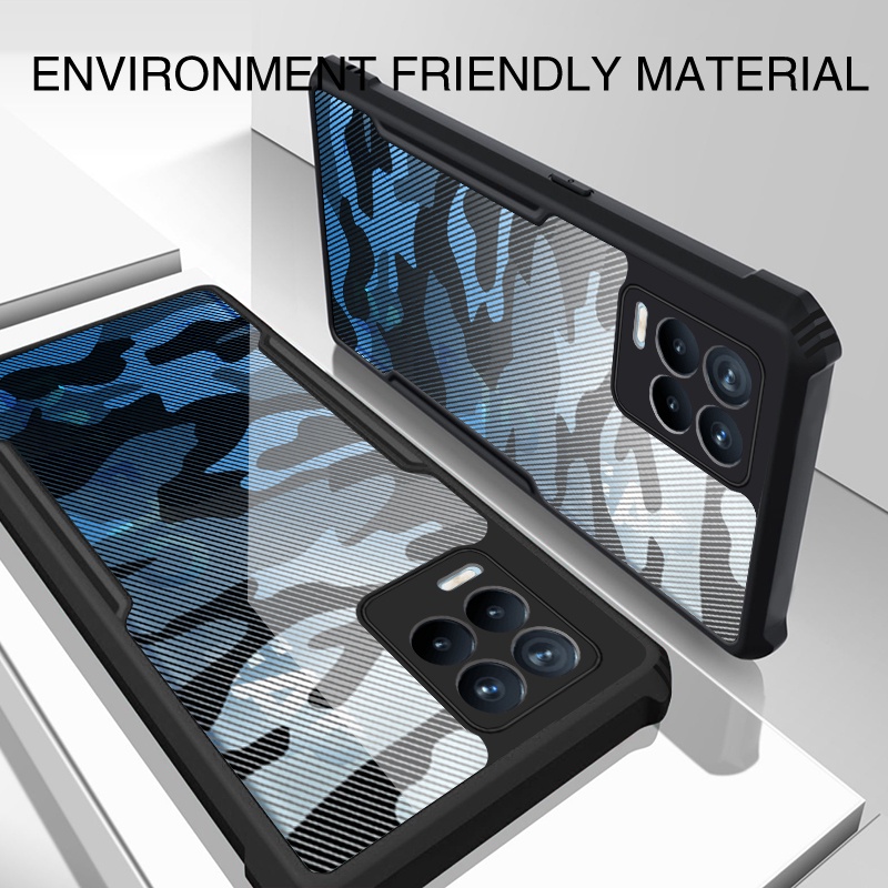 Ốp Điện Thoại Cứng Mỏng Chống Sốc Chống Rơi Họa Tiết Rằn Ri Cho OPPO Realme 8 4G 5G 8s 8i 5 6 7 8 Pro