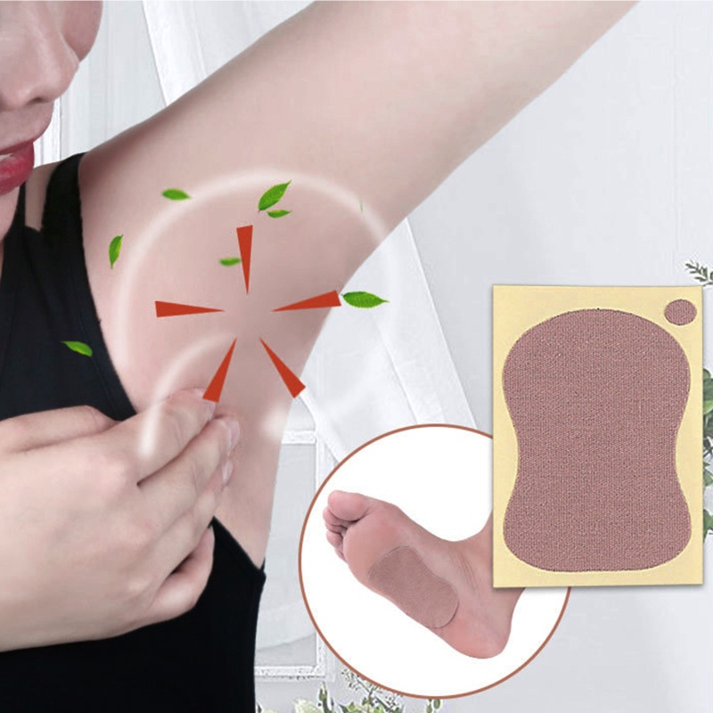 Set 10 Miếng Dán Thấm Hút Mồ Hôi Cho Vùng Da Dưới Cánh Tay Unisex
