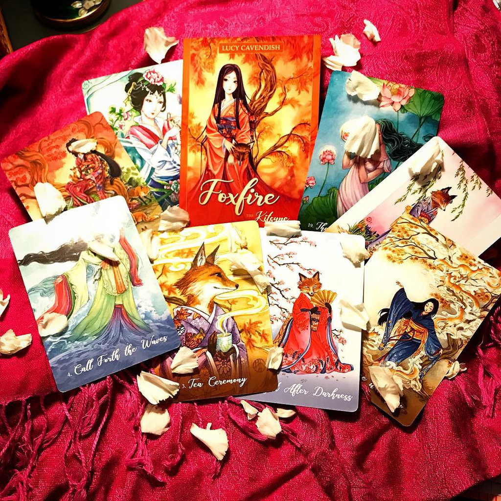 Bộ Bài Foxfire: The Kitsune Oracle (Mystic House Tarot Shop)