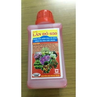 Sản phẩm phân bón lá siêu lân đỏ dạng nước 650 lọ 100ml