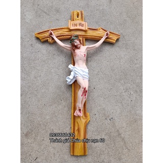 Tượng Thánh giá chịu nạn size 46cm chất liệu composite trang trí bàn thờ công giáo