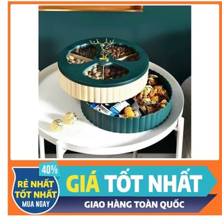 [TẶNG 3 BAO LÌ XÌ] [FREE SHIP] Khay Mứt Tết 2 Tầng Mẫu Mới Hộp Đựng Bánh Kẹo Cao Cấp