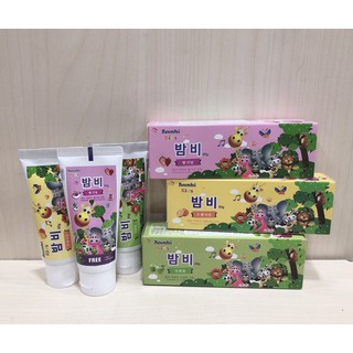 Kem đánh răng trẻ em Bambi Kids Hàn Quốc - 60g