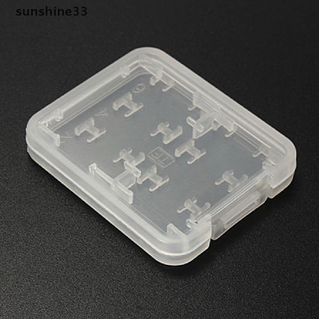 SU 8 Slots Micro SD TF SDHC MSPD Memory Card Protecter Box Storage Case Holder n