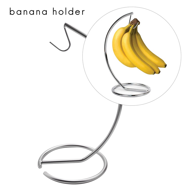 Giá Đỡ Chuối Bằng Sắt Có Móc Treo Tiện Dụng Cho Nhà Bếp