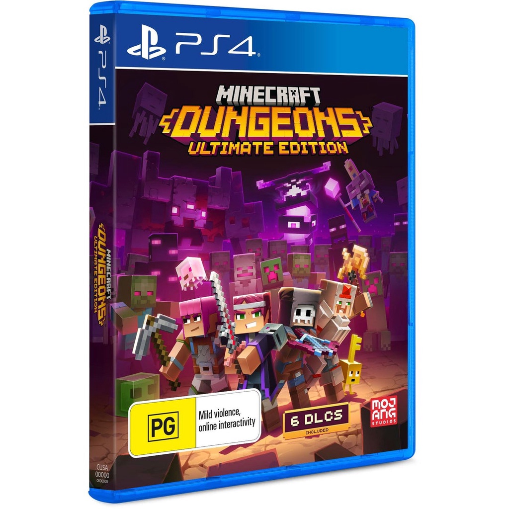 Đĩa Game PS4 Minecraft Dungeons Ultimate Edition