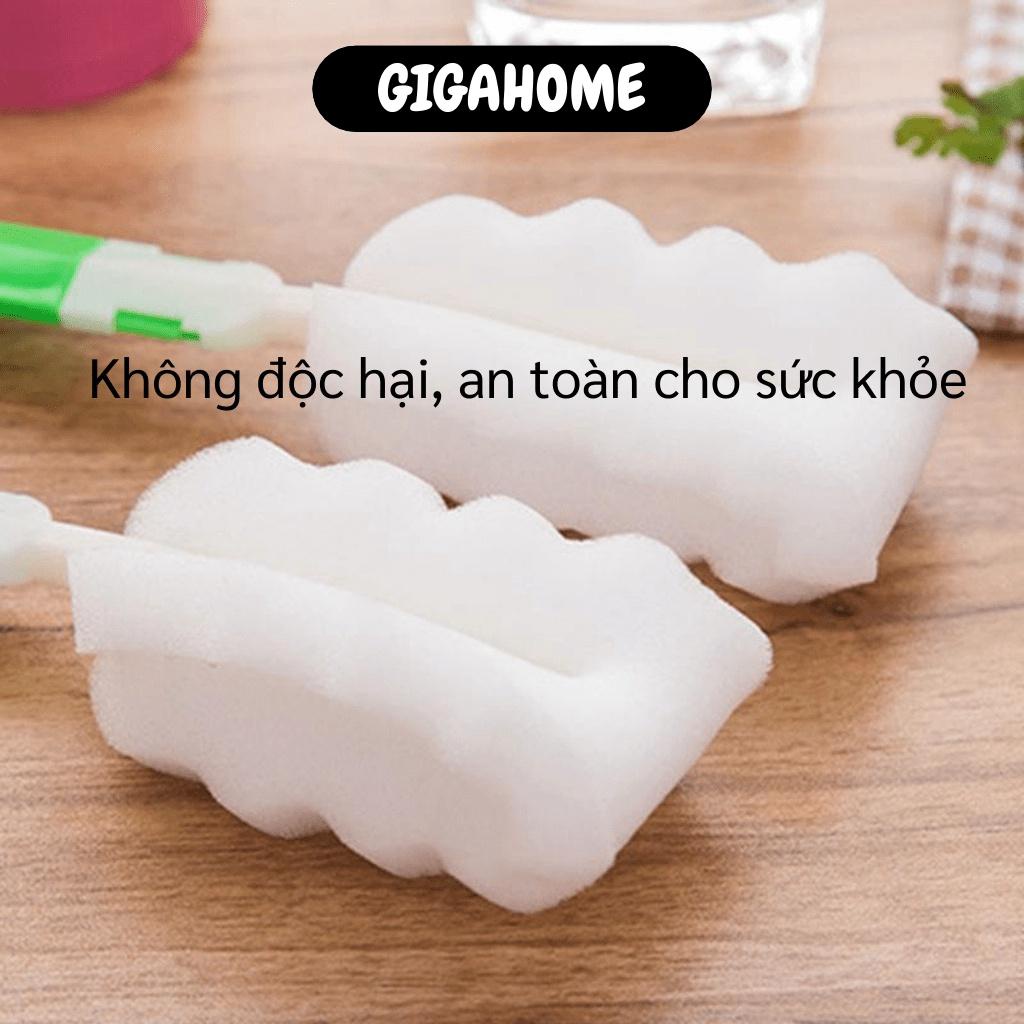 Cọ mút xốp bông  GIÁ VỐN]  Cây cọ đa năng dùng để rửa ly, chai, bình sữa tiện dụng 8352