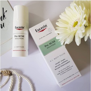 Eucerin® Acne-Oil Control ProACNE Solution Matt Fluid: Kem Kiểm Soát Dầu cho Da Mụn (50 ml)