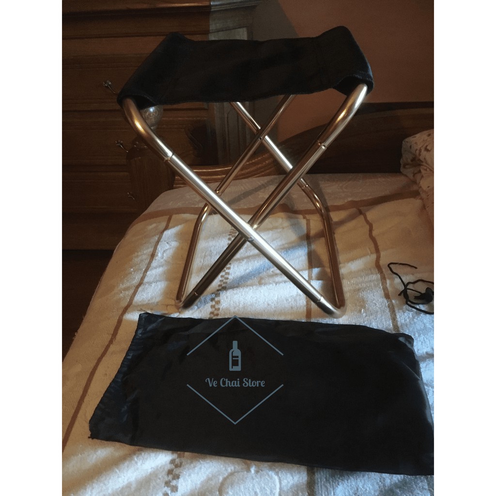 Ghế gấp siêu gọn hợp kim nhôm thép - cắm trại - câu cá - dã ngoại - phượt - ngoài trời
